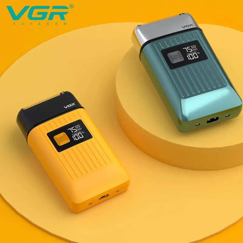 ماشین اصلاح موی سر و صورت وی جی ار مدل V-357 فویلی با تیغه تیتانیوم، ضد آب، باتری 600 میلیآمپر ساعت، موتور 6000 دور در دقیقه و شارژ USB - تصویر 6
