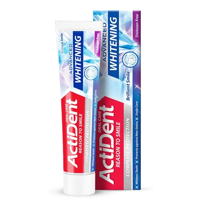 خمیر دندان اکتیدنت مدل whitening وزن 130 گرم بسته 2 عددی - تصویر 2