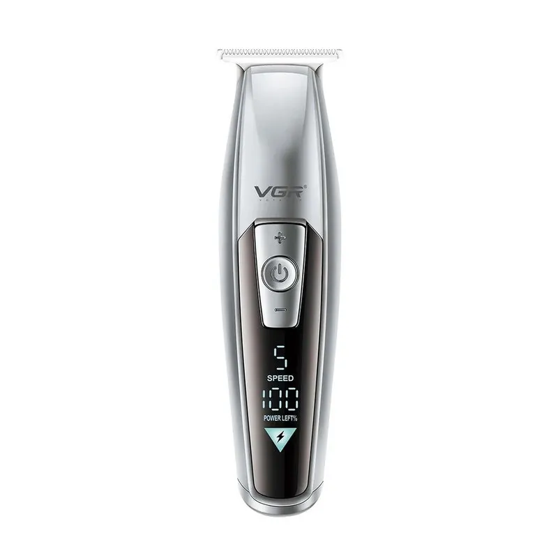 ماشین اصلاح موی سر و صورت وی جی ار مدل V-970 با تیغه استیل ضد زنگ، باتری قابل شارژ با 240 دقیقه استفاده، 5 سرعت قابل تنظیم، طراحی ارگونومیک و 3 شانه تنظیم طول 2، 3 و 4 میلیمتر - تصویر 2