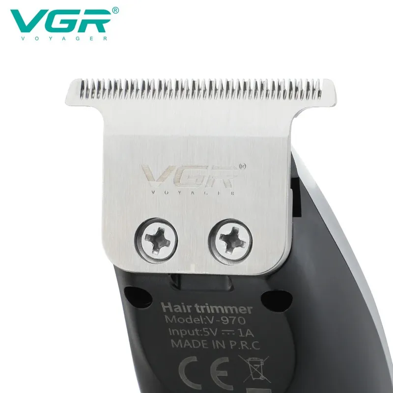 ماشین اصلاح موی سر و صورت وی جی ار مدل V-970 با تیغه استیل ضد زنگ، باتری قابل شارژ با 240 دقیقه استفاده، 5 سرعت قابل تنظیم، طراحی ارگونومیک و 3 شانه تنظیم طول 2، 3 و 4 میلیمتر - تصویر 6