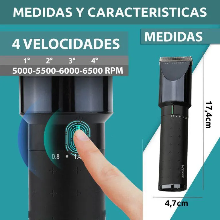 ماشین اصلاح موی سر و صورت وی جی ار مدل V-698 - تصویر 5