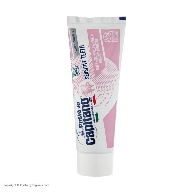 خمیر دندان پاستا دل کاپیتانو مدل SENSITIVE TEETH حجم 75 میلی لیتر - تصویر 2
