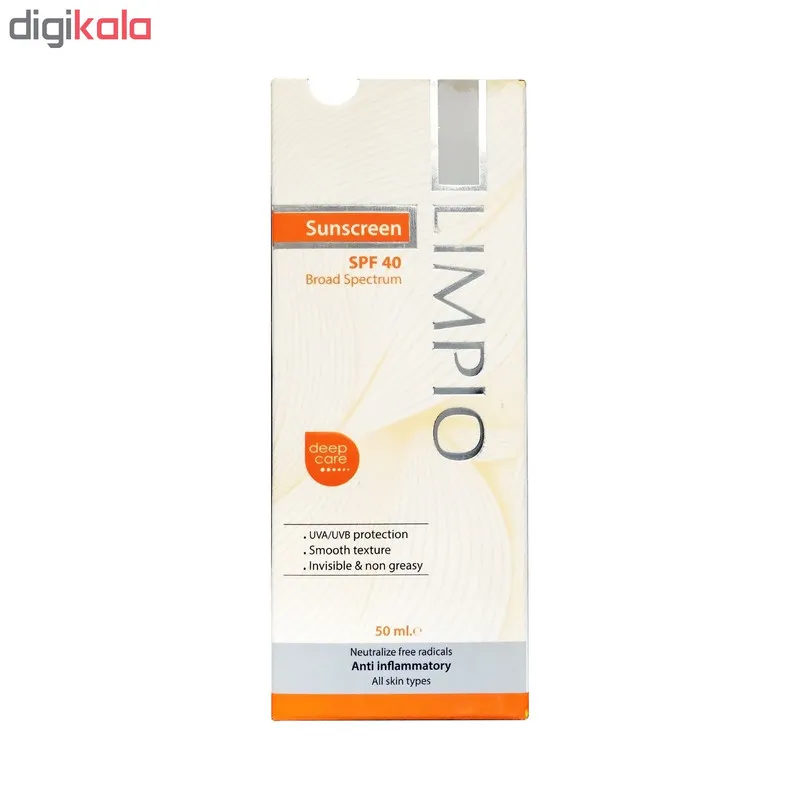 کرم ضد آفتاب لیمپیو مدل Deep Care Spf 40 کد Li0070 حجم 50 میلی لیتر - تصویر 3