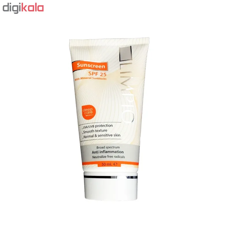 کرم ضد آفتاب لیمپیو مدل Deep Care Spf25 کد Li0071 حجم 50 میلی لیتر - تصویر 2