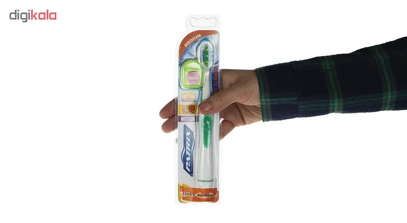 مسواک پاتریکس کد 344 با برس متوسط به همراه نخ دندان - تصویر 4