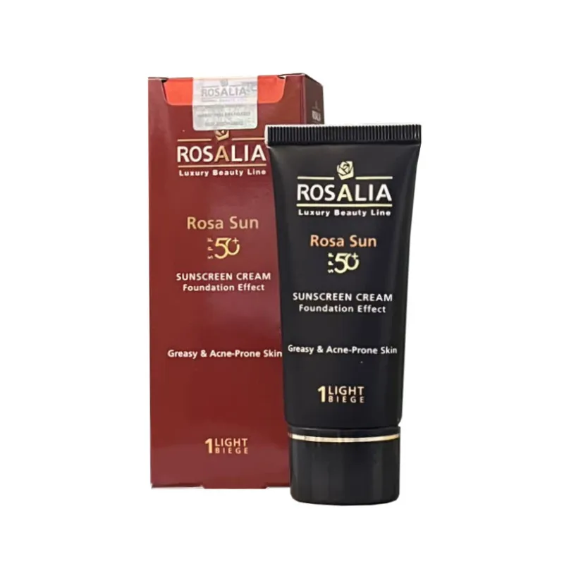 کرم ضد آفتاب رنگی رزالیا SPF50 مدل G-A Skin_LB مناسب پوست های چرب حجم 40 میلی لیتر - تصویر 2