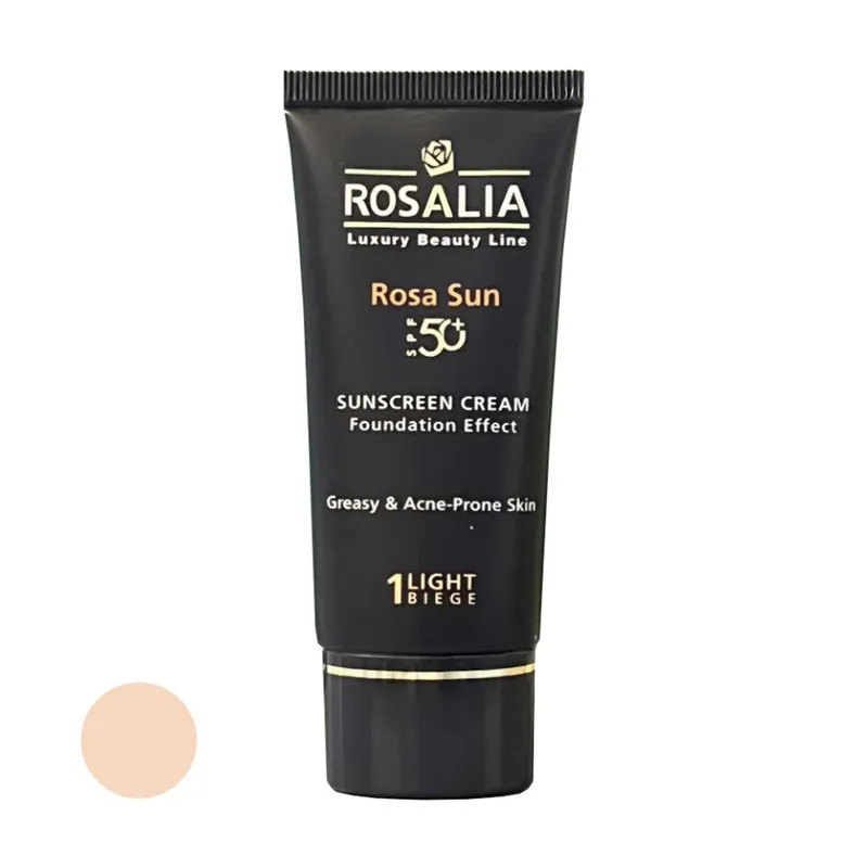 کرم ضد آفتاب رنگی رزالیا SPF50 مدل G-A Skin_LB مناسب پوست های چرب حجم 40 میلی لیتر - تصویر 6