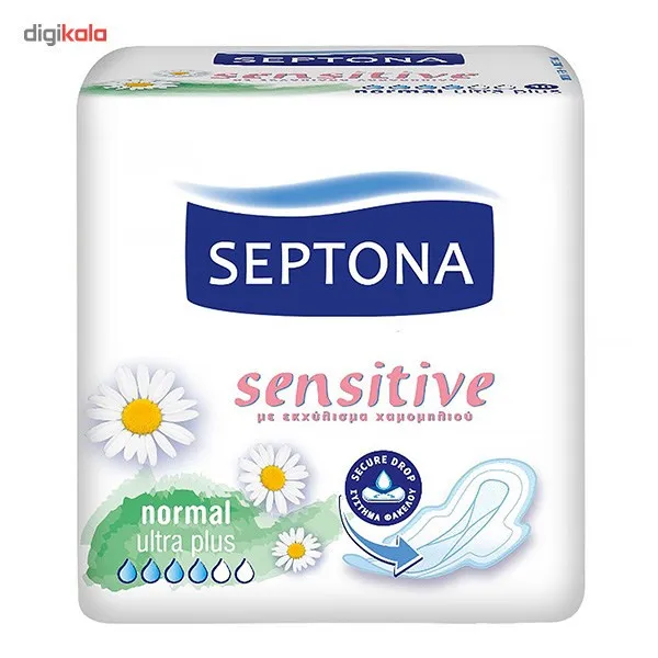 نوار بهداشتی سپتونا مدل Normal Sensitive بسته 10 عددی - تصویر 2