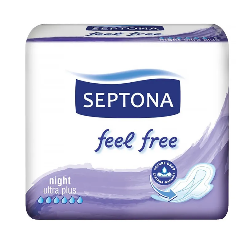 نوار بهداشتی سپتونا مدل Night Feel Free بسته 8 عددی - تصویر 2