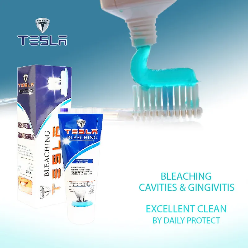 خمیر دندان تسلا مدل Bleaching وزن 100 گرم مجموعه 2 عددی - تصویر 4