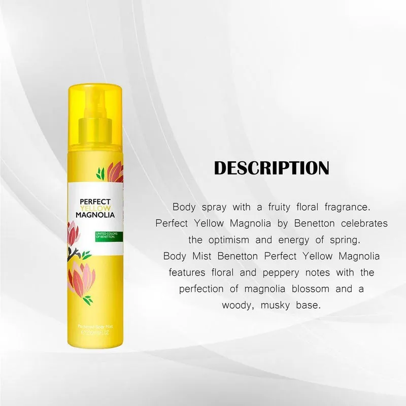 بادی اسپلش زنانه بنتون مدل Perfect Yellow Magnolia حجم 236 میلی لیتر - تصویر 3