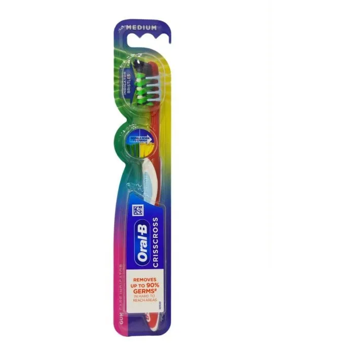 مسواک اورال-بی مدل CRISSCROSS GUM CARE INDICATOR با برس متوسط - تصویر 2