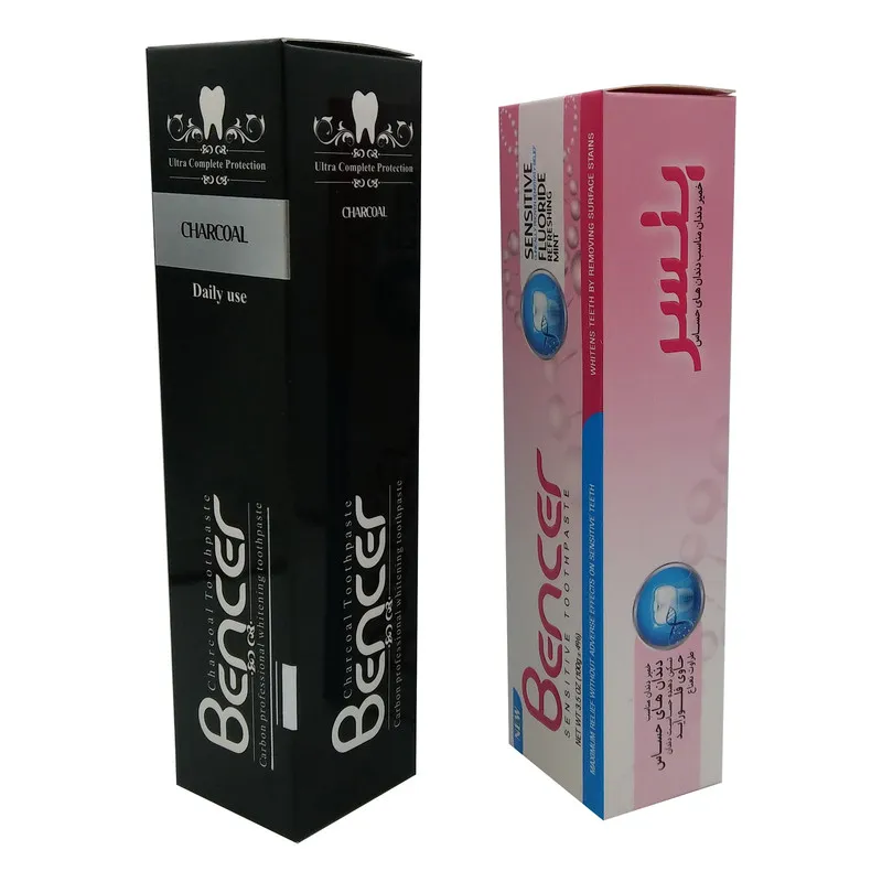خمیر دندان بنسر مدل charcoal - sensitive وزن 120 گرم مجموعه 2 عددی - تصویر 2
