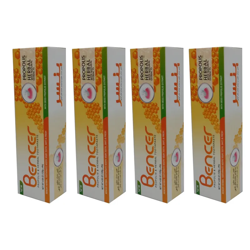 خمیر دندان بنسر مدل herbal وزن 120 گرم بسته 4 عددی - تصویر 2