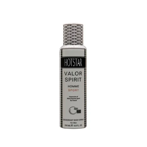 اسپری دئودورانت مردانه هات استار مدل Valor Spirit حجم 200 میلی لیتر - تصویر 2