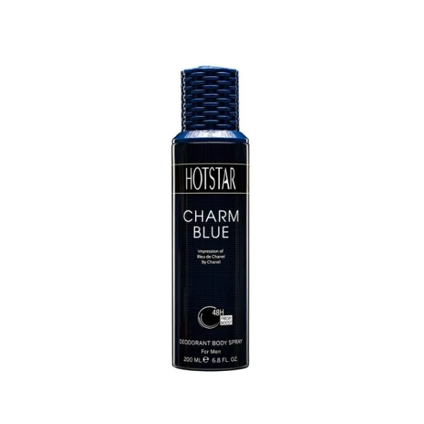 اسپری دئودورانت مردانه هات استار مدل Charm Blue حجم 200 میلی لیتر - تصویر 2