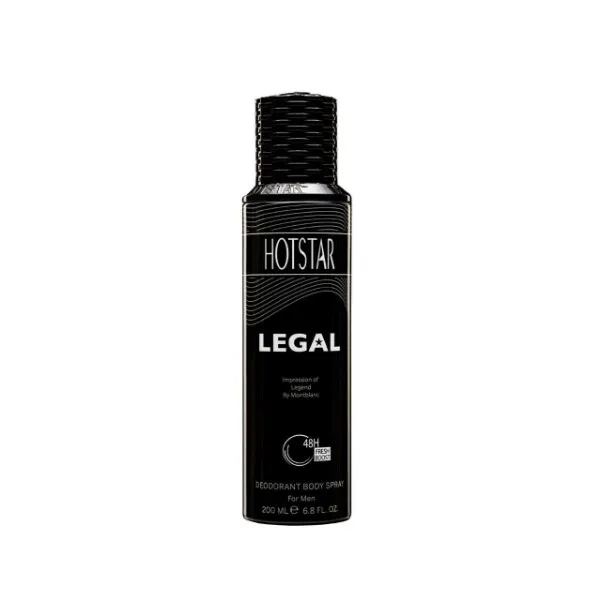 اسپری دئودورانت مردانه هات استار مدل Legal حجم 200 میلی لیتر - تصویر 2
