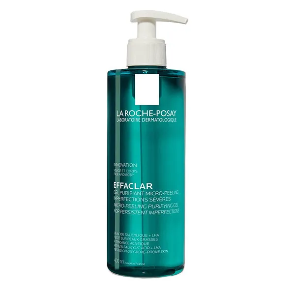 ژل شست‌وشوی صورت و بدن لاروش پوزای مدل Effaclar حجم 400 میلی‌لیتر
