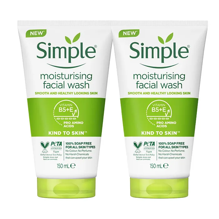 ژل شستوشوی صورت سیمپل مدل moisturising حجم 150 میلیلیتر - تصویر 2