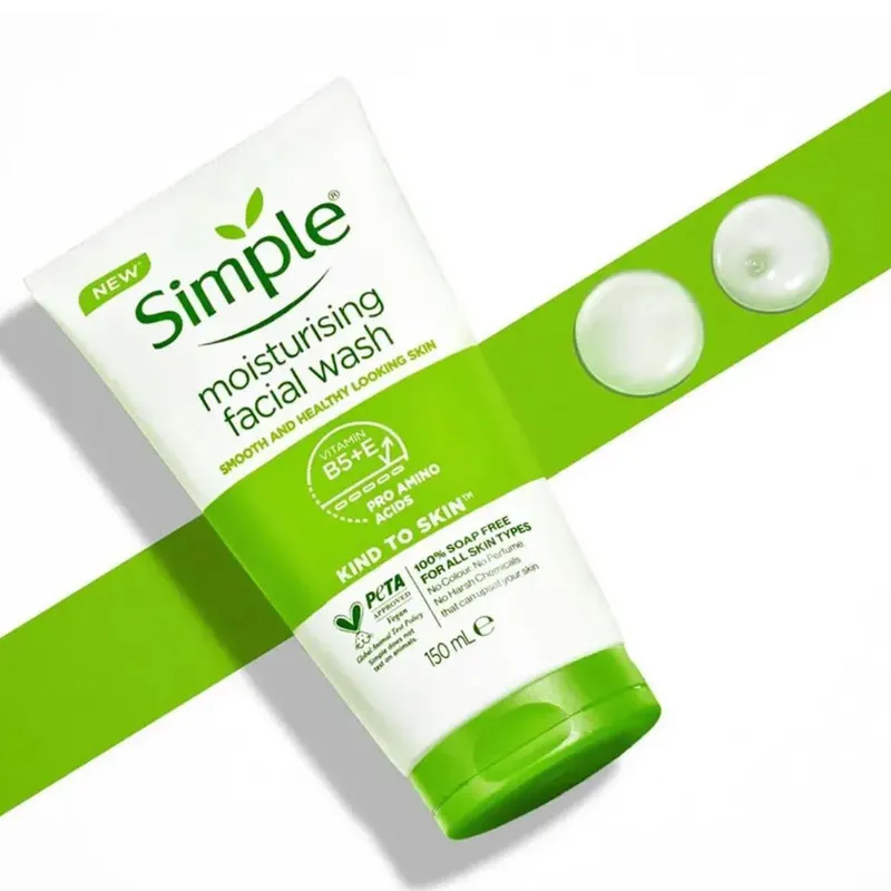 ژل شستوشوی صورت سیمپل مدل moisturising حجم 150 میلیلیتر - تصویر 3