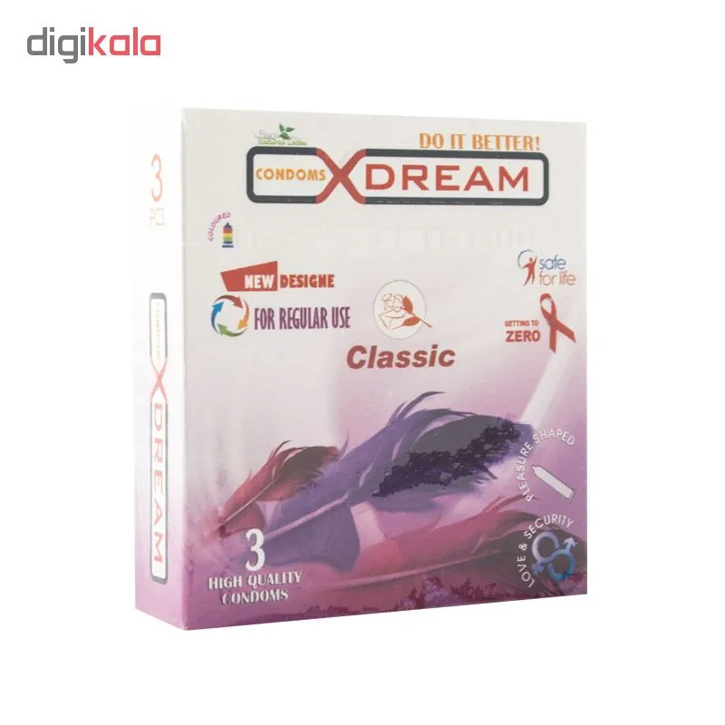 کاندوم ایکس دریم مدل classic بسته 3 عددی - تصویر 2