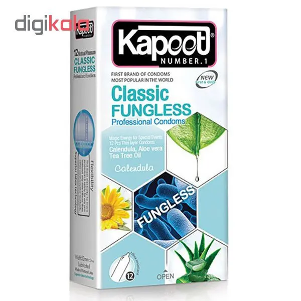 کاندوم کاپوت مدل Classic Fungless بسته 12 عددی - تصویر 2