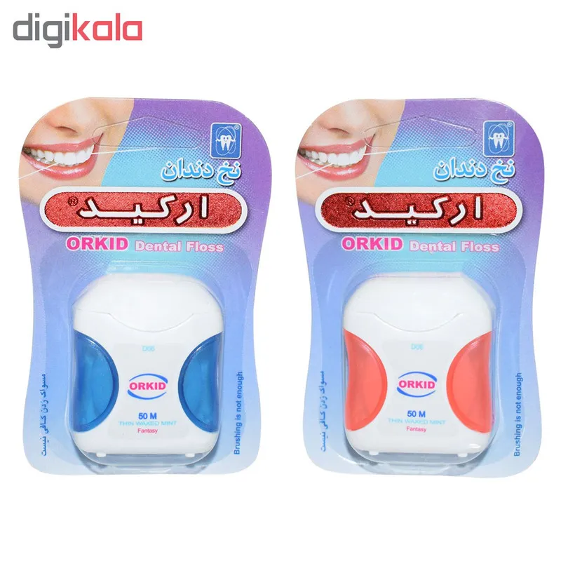 نخ دندان ارکید مدل فانتزی کد D06 بسته 2 عددی - تصویر 2