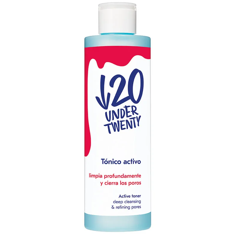 تونر پاک کننده پوست آندر 20 مدل Active Toner حجم 200 میلی لیتر