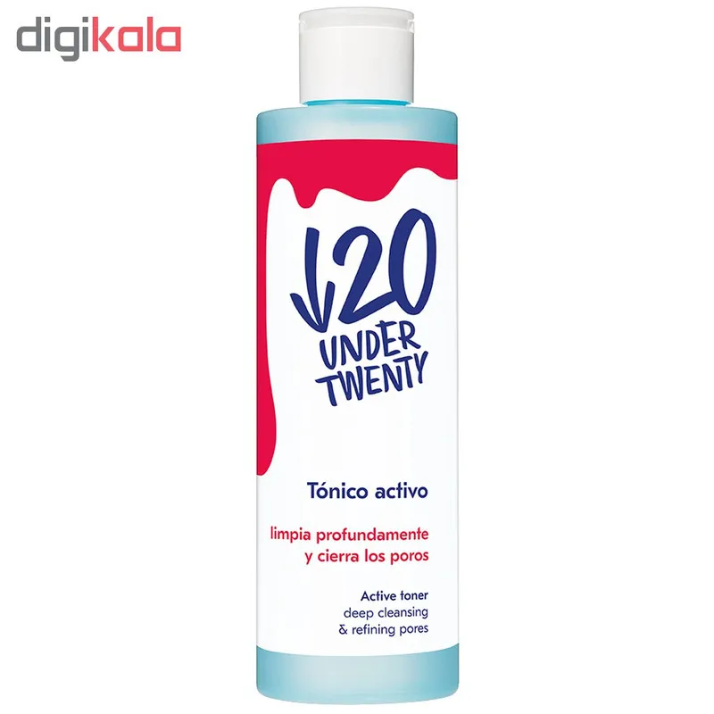 تونر پاک کننده پوست آندر 20 مدل Active Toner حجم 200 میلی لیتر - تصویر 2