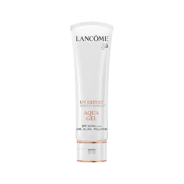 ژل ضد آفتاب بی رنگ لانکوم SPF50 مدل AQUA GEL مناسب انواع پوست حجم 50 میلی لیتر