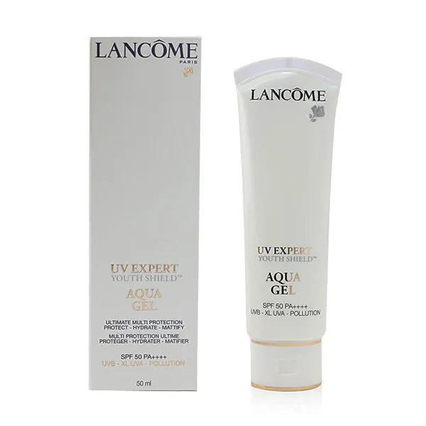 ژل ضد آفتاب بی رنگ لانکوم SPF50 مدل AQUA GEL مناسب انواع پوست حجم 50 میلی لیتر - تصویر 2