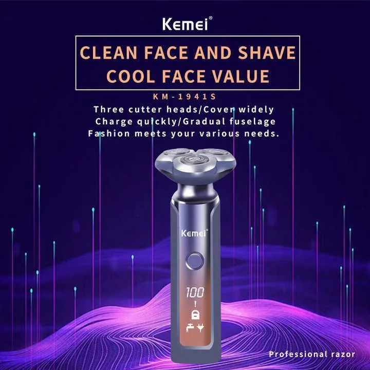 ماشین اصلاح موی صورت کیمی مدل KM-1941S - تصویر 2