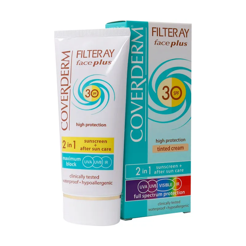 کرم ضد آفتاب رنگی کاوردرم SPF30 مدل plus normal مناسب پوست های معمولی حجم 50 میلی لیتر - تصویر 5