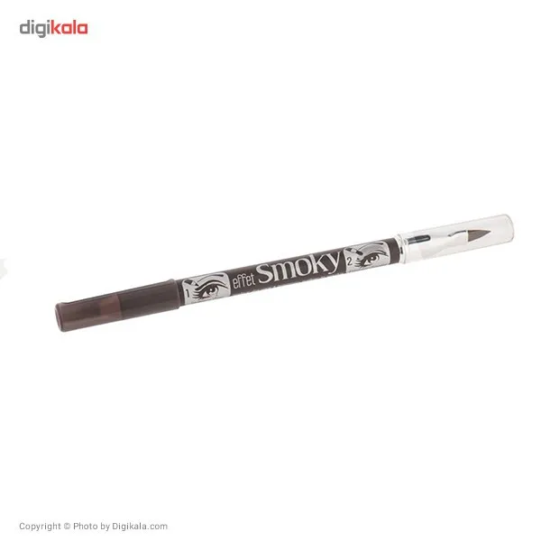 مداد چشم برس دار بورژوآ مدل Effet Smoky Ultra Black شماره 71 - تصویر 2