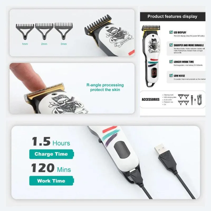 ماشین اصلاح موی سر و صورت وی جی ار مدل V-971 - تصویر 4