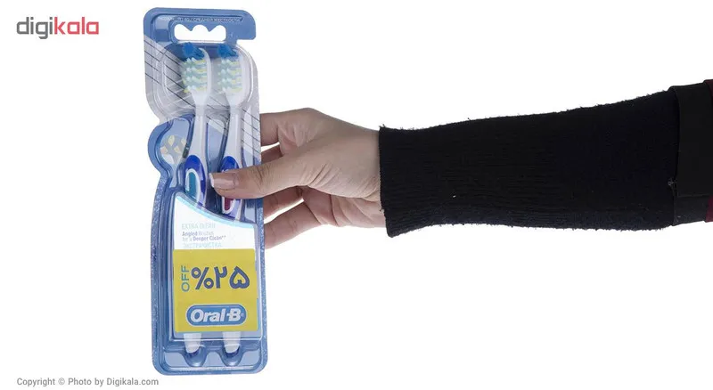 مسواک اورال بی سری Pro Expert مدل Extra Clean بسته 2 عددی - تصویر 2