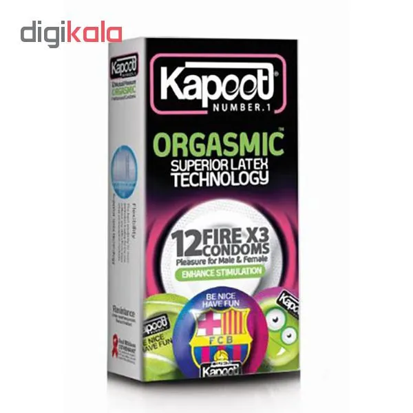 کاندوم کاپوت مدل ORGASMIC بسته 12 عددی - تصویر 2