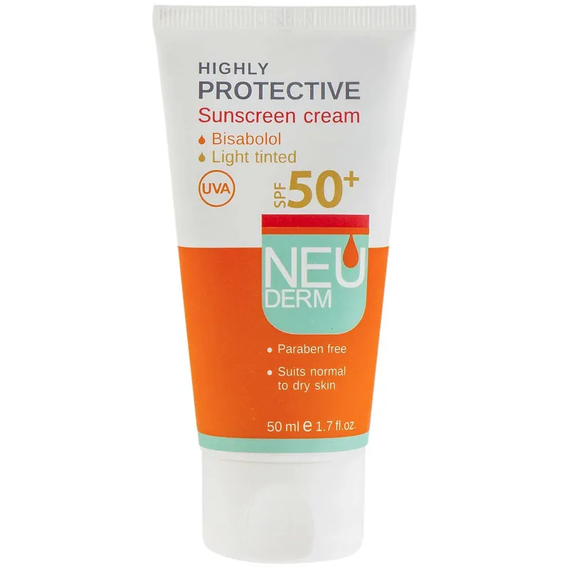 کرم ضدآفتاب نئودرم مدل Highly Protective SPF50، حجم 50 میلیلیتر - تصویر 2