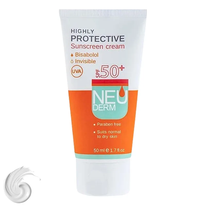 کرم ضدآفتاب نئودرم مدل Highly Protective Invisible SPF50، حجم 50 میلیلیتر - تصویر 2