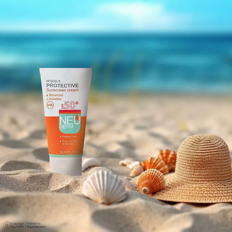 کرم ضدآفتاب نئودرم مدل Highly Protective Invisible SPF50، حجم 50 میلیلیتر - تصویر 4