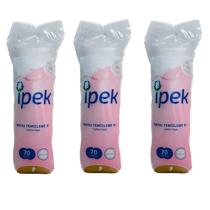 پد پاک کننده آرایش صورت ایپک مدل cotton 70 مجموعه 3 عددی - تصویر 2