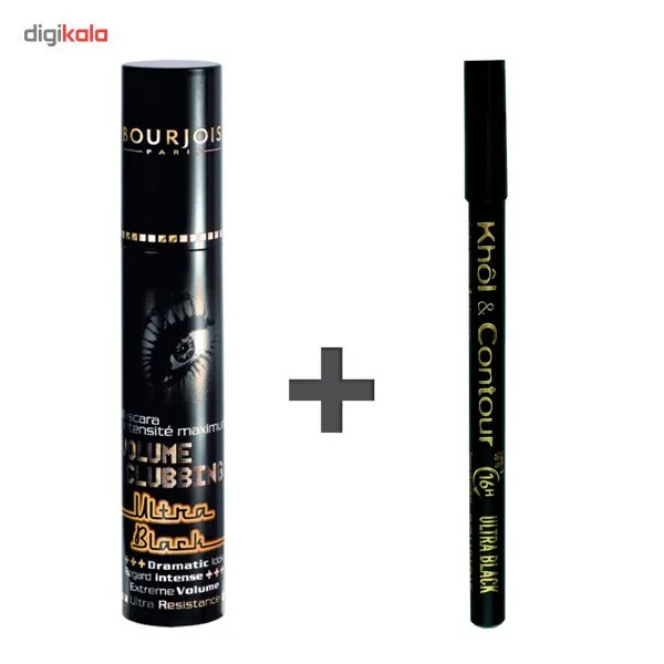 کیت ریمل حجم دهنده بورژوآ مدل Clubbing Ultra Black همراه با مداد چشم - تصویر 2