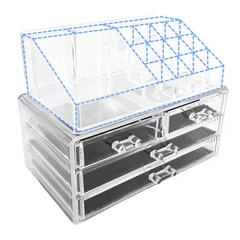 استند لوازم آرایشی نیلوشاپ مدل چهار کشو کد 4Drawers - تصویر 2