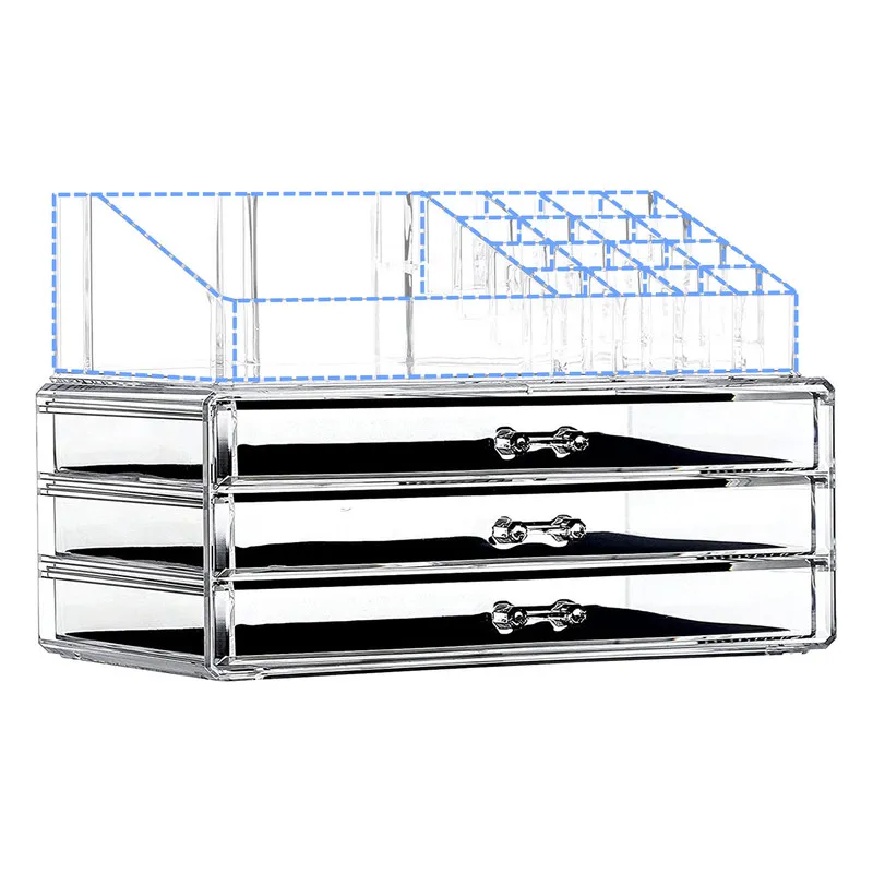 استند لوازم آرایشی نیلوشاپ مدل سه کشو کد 3Drawers - تصویر 2
