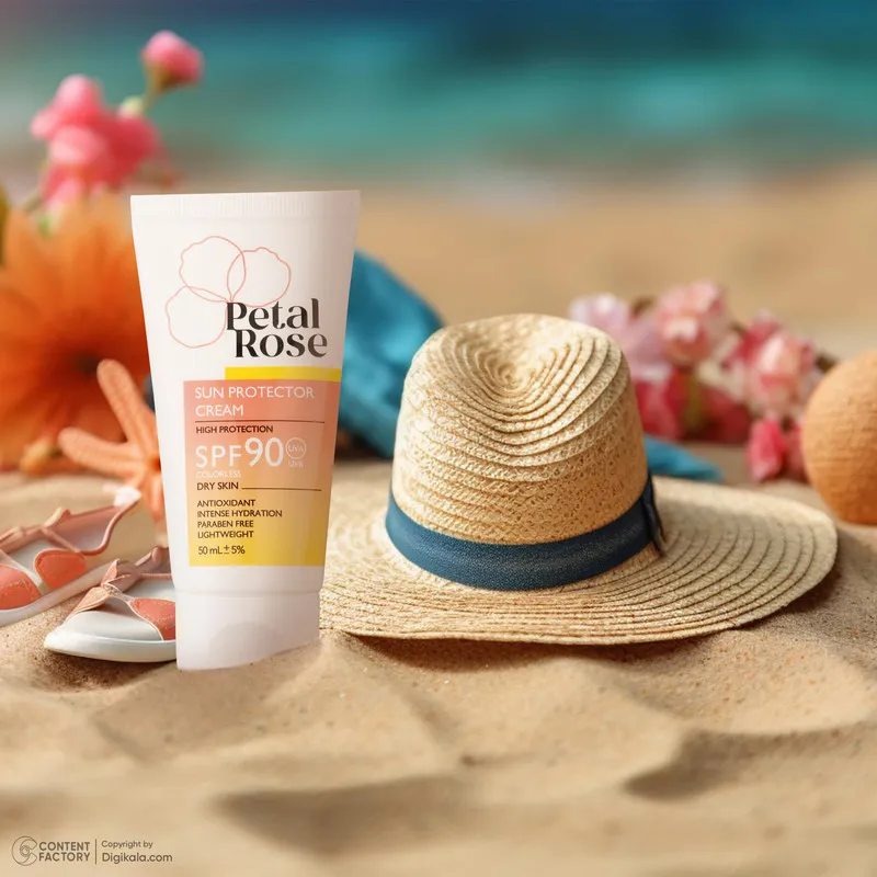 ضدآفتاب بی‌رنگ SPF90 پتال رز مدل High Protection مناسب پوست خشک، حجم 50 میلی‌لیتر - تصویر 5