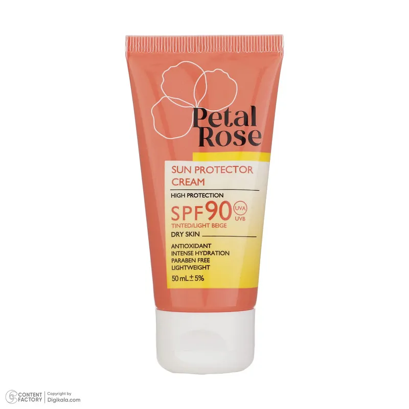 کرم ضد آفتاب رنگی پتال رز SPF 90 مدل 01 مناسب پوست خشک حجم 50 میلی‌لیتر - تصویر 3