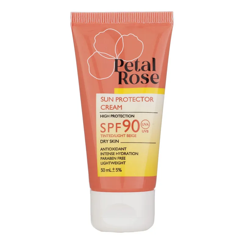 کرم ضد آفتاب رنگی پتال رز SPF 90 مدل 01 مناسب پوست خشک حجم 50 میلی‌لیتر - تصویر 5