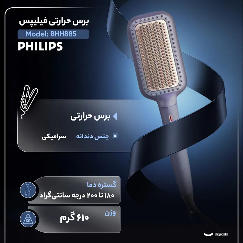 برس حرارتی فیلیپس مدل BHH885 - تصویر 2