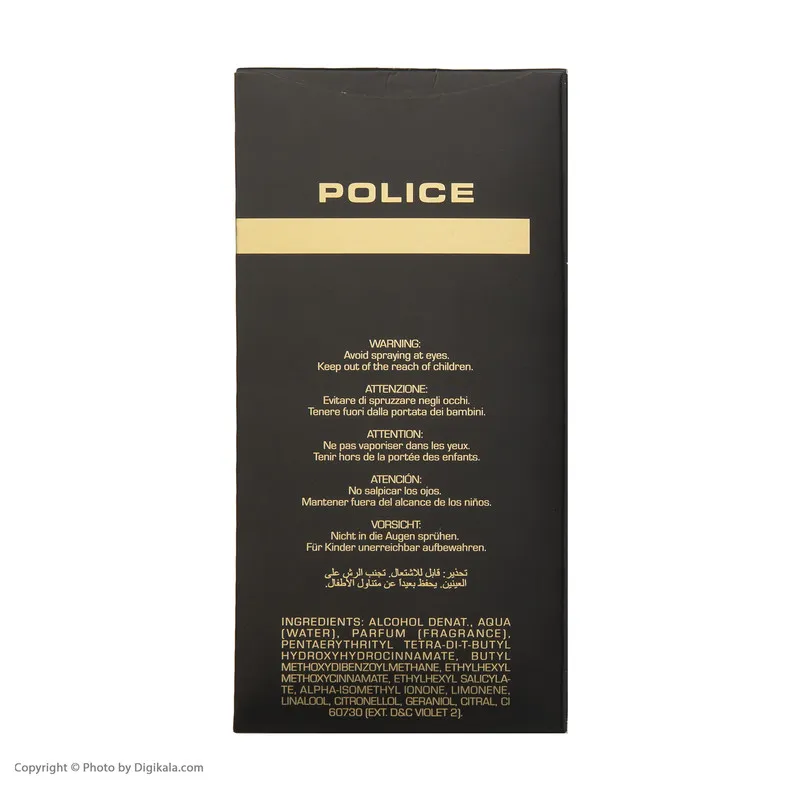 ادو تویلت زنانه پلیس مدل Police Dark Women حجم 100 میلی لیتر - تصویر 6