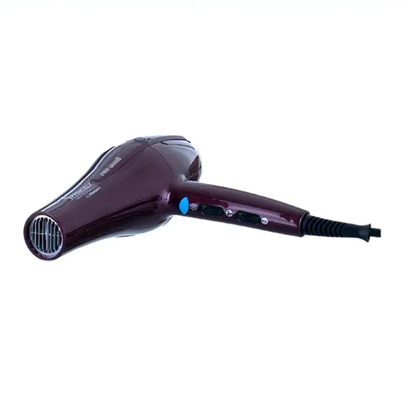 سشوار حرفه‌ای 2400 وات پرینسلی مدل PR250AT، موتور AC، وزن 550 گرم، المنت فلز، دارای سری متمرکز‌کننده باریک، متمرکز‌کننده پهن با ویژگی صاف‌کنندگی، حجم‌دهندگی با قابلیت باد سرد - تصویر 4